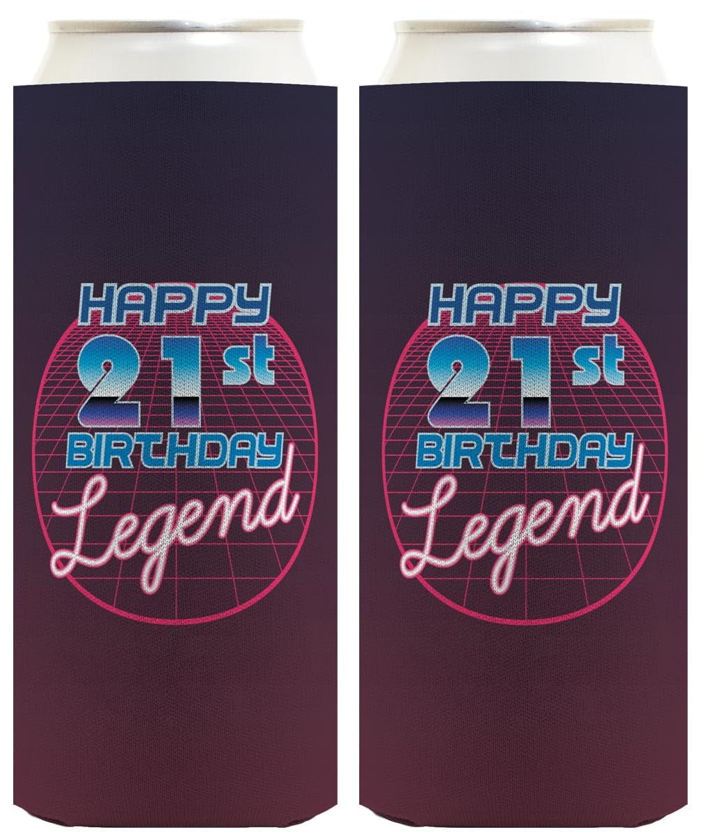 21st Birthday Gifts For Women Happy 21st Birthday Legend 2-Pack Ultra ...