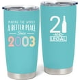 thumbnail image 1 of 21st Birthday Gifts for Her, Gifts for 21st Birthday Female, 21 Year Old Birthday Gifts for Her, 21st Birthday Gifts for Women, 21st Birthday Gifts for Daughter Tumbler 20oz, 1 of 6