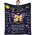 thumbnail image 1 of 21st Birthday Gifts for Her/Women, 21st Birthday Gift Ideas for Daughter, 21 Year Old Birthday Gifts for Her, 21st Birthday Decorations for Her, Gift for 21 Year Old Female Throw Blanket 60"x50", 1 of 6