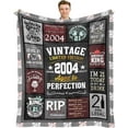thumbnail image 1 of 21st Birthday Gifts for Him, Gifts for 21 Year Old Male, 21 Year Old Birthday Gifts for Him, 21st Birthday Gift Ideas, 21st Birthday Gifts for Son/Boy/Men, 21st Birthday Present Throw Blanket, 1 of 8