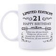 thumbnail image 1 of 21st Birthday Gifts for Women Men - 11 oz Coffee Mug - 21 Year Old Present Ideas for Son, Daughter, Sister, Brother, Friend, Colleague, Classmate (21st Birthday Gift), 1 of 6