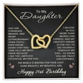 thumbnail image 1 of 21st Birthday Gifts from Mom Dad for Daughter 21st Birthday Necklace Heart Pendant Jewelry 21 Years Old Birthday, 1 of 6