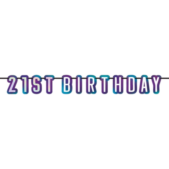 21st Birthday Letter Banner