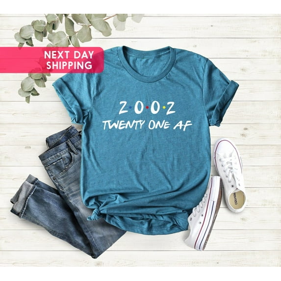 21st Birthday Shirt, Friends 21st Birthday Shirt, 21st Birthday Gift, The One Where I Turn Twenty One, Womens 21st Tee, Birthday Party Shirt All Size S-5Xl