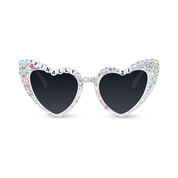 21st Birthday Sunglasses, Finally 21 Birthday Glasses 21st Birthday Decorations Gifts Accessories for Women