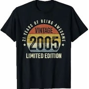 21st Birthday Vintage 2005 21 Years Old T-Shirt