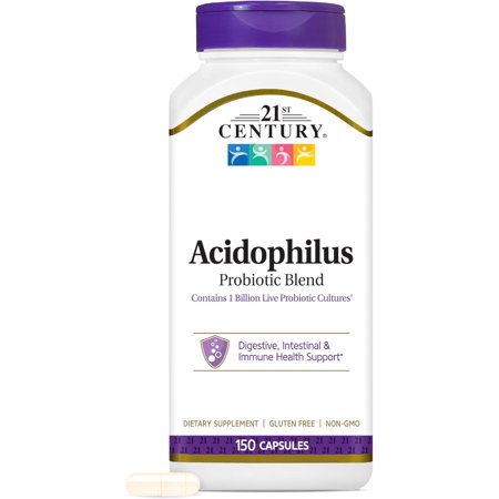 21st Century Acidophilus Probiotic Blend Capsules, 150 Count