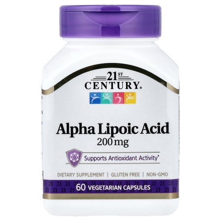 21st Century Alpha Lipoic Acid, 200 mg, 60 Vegetarian Capsules