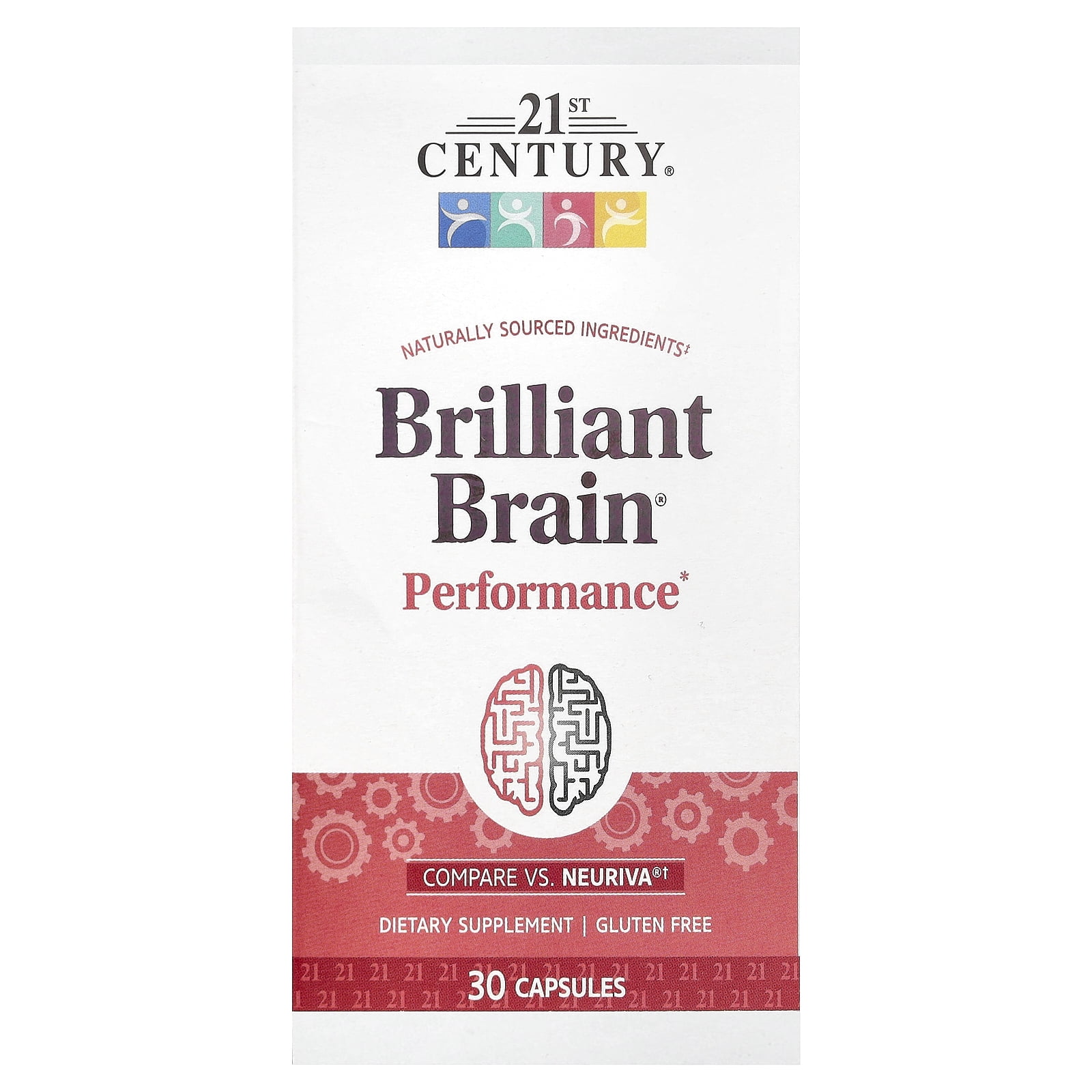 21st Century Brilliant Brain Performance Capsules, Nootropic