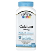 21st Century Calcium 1000 + D Tablets 90 Each