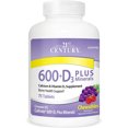 thumbnail image 1 of 21st Century Calcium 600 + D3 Plus Minerals 75 Chwbls, 1 of 4