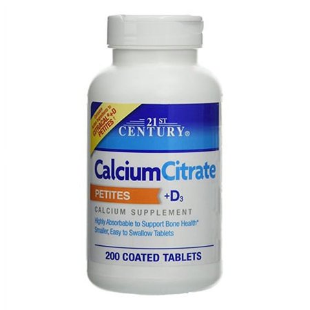 21st Century Calcium Citrate Pius D3 Petites Tablets, 20 Ea, 2 Pack