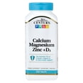 thumbnail image 1 of 21st Century Calcium Magnesium Zinc + D3, 250 Tablets, 1 of 4