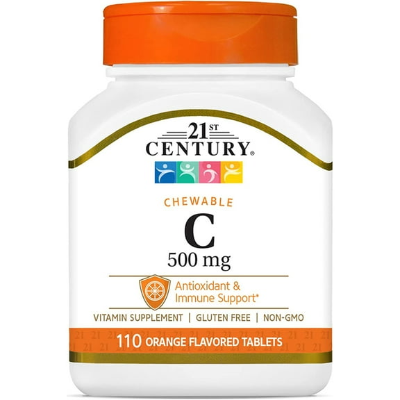 21st Century Chewable Vitamin C, Orange , 500 mg, 110 Tablets
