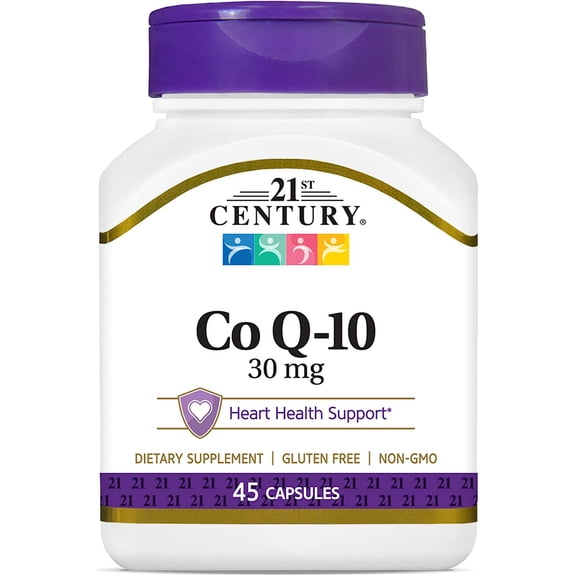 21st Century Co Q10 Capsules, 30 mg, 45 Count