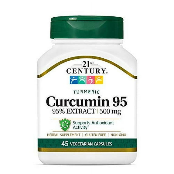 21st Century Curcumin 95 Herbal Supplements, 45 Count, 2 Pack