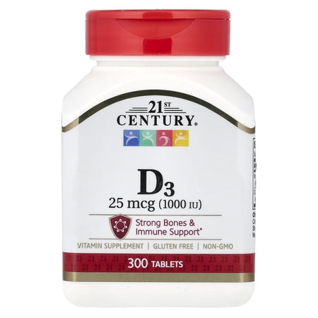 21st Century D3-1000 IU Tablets - 300 ct