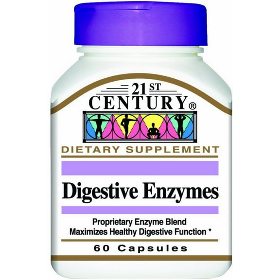 21st Century Digestive Enzymes Capsules 60 Each - (Pack of 2)