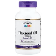 21st Century Flaxseed Oil, 1,000 mg, 120 Softgels