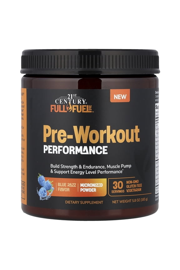 Full Fuel 365, Pre-Workout Performance, Blue Razz, 5.8 oz (165 g)