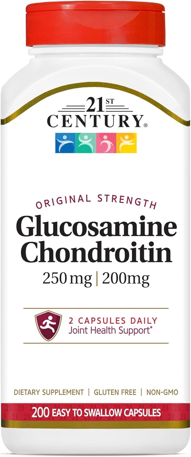 21st Century Glucosamine Chondroitin, 200 Easy to Swallow Capsules