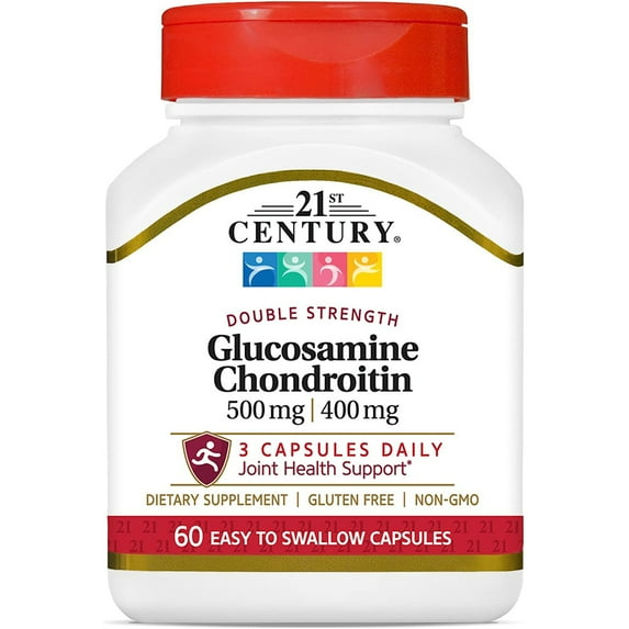 21st Century Glucosamine 500 mg Chondroitin 400 mg, 60 Ct