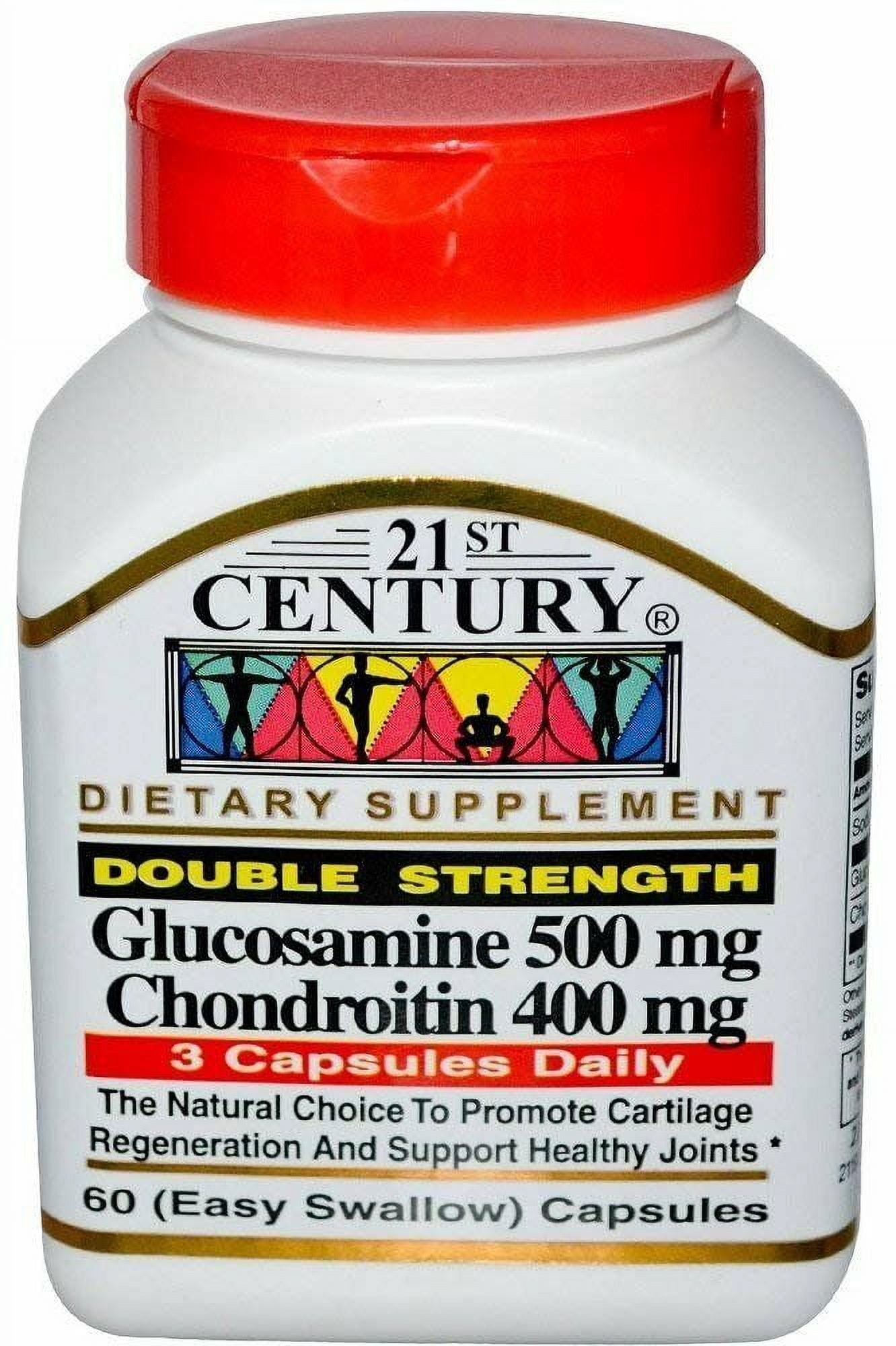 21st Century Glucosamine 500Mg & Chondroitin 400Mg Capsules 60 Ct 2 Pack
