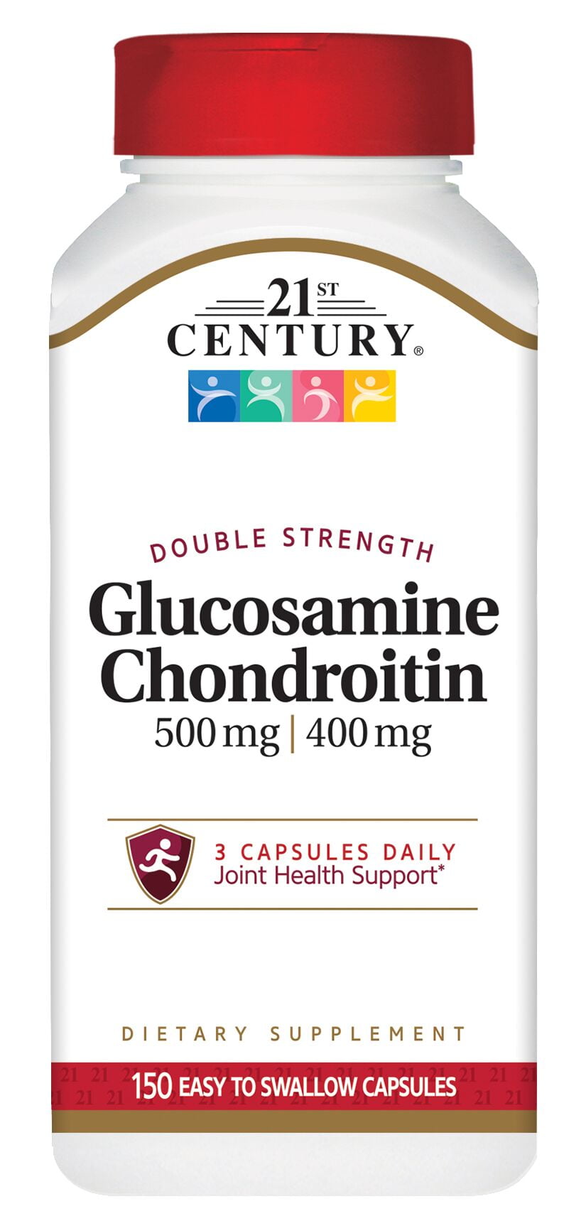 21st Century Glucosamine & Chondroitin Supplement Capsules, 150 Count