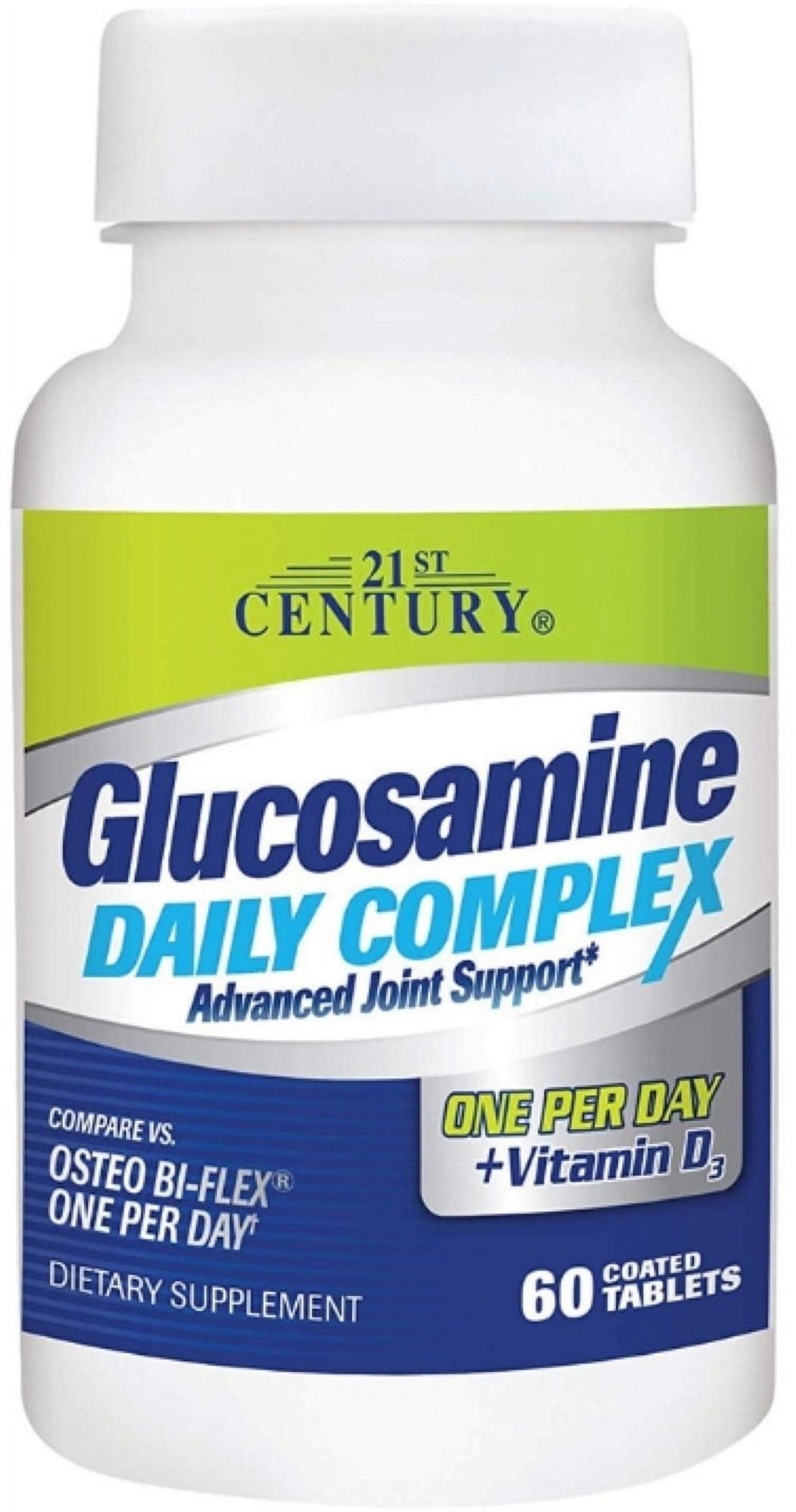 21st Century Glucosamine Daily Complex + Vitamin D3 Tablets, 60 Each