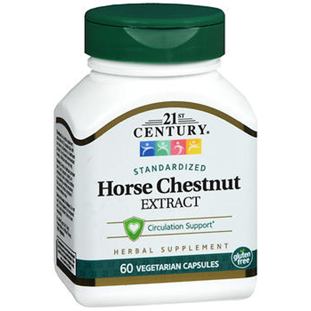 21st Century Horse Chestnut Extract Supplement Capsules, 600 mg