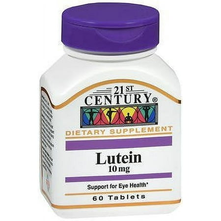 21st Century Lutein 10 mg - 60 Tablets, Pack of 2