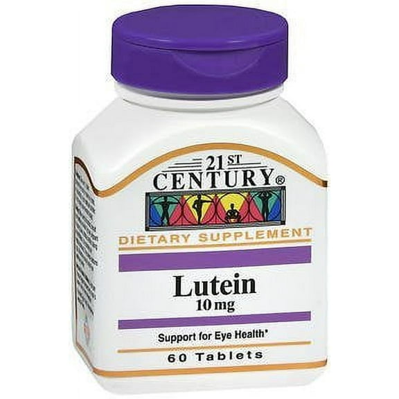 21st Century Lutein 10 mg - 60 Tablets, Pack of 5