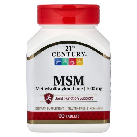 21st Century MSM, Methylsulfonylmethane, 1,000 mg, 90 Tablets