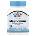 thumbnail image 1 of 21st Century Chelated Magnesium Glycinate, 90 Capsules, (100 mg per Capsule), 1 of 4