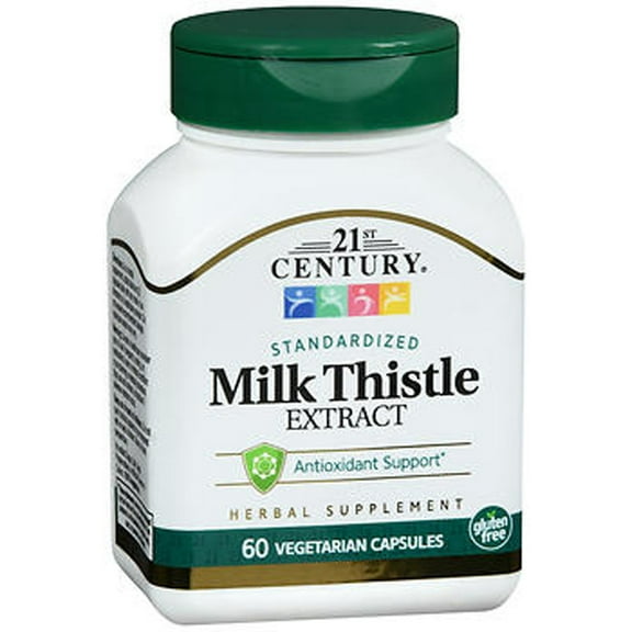 21st Century Milk Thistle Extract Capsules, 175 mg, 60 Count
