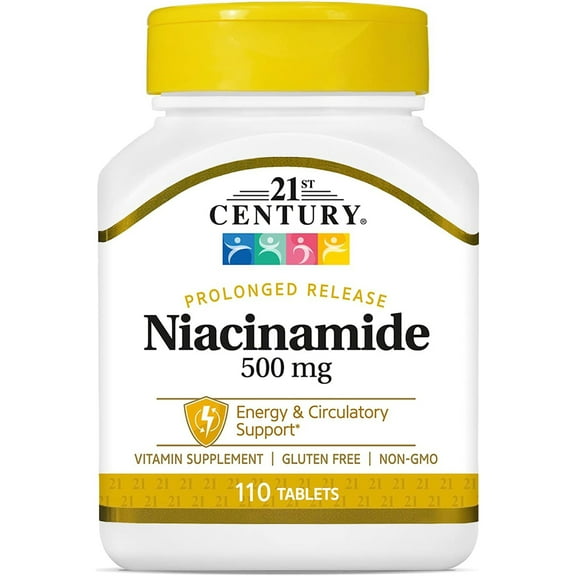21st Century Niacinamide 500 mg, 110 Ct