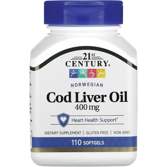 21st Century Norwegian Cod Liver Oil - 110 Softgels