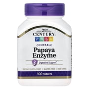 21st Century Papaya Enzyme, 100 Ct