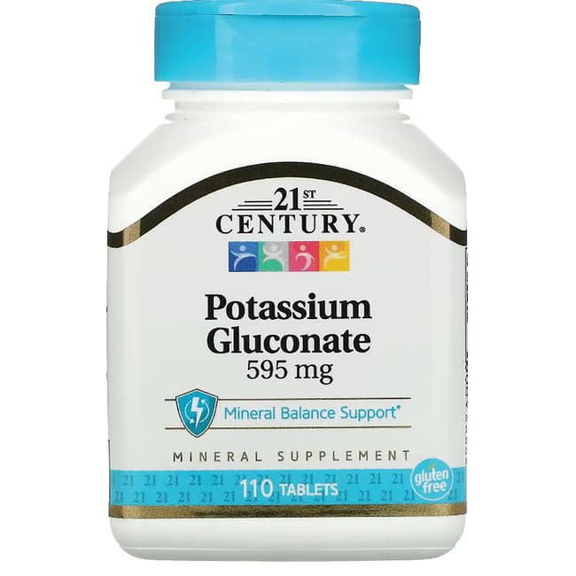 21st Century Potassium Gluconate Supplement, 110 Count