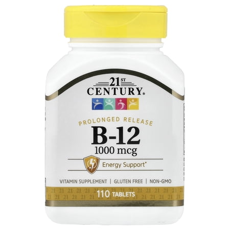 21st Century B-12, Prolonged Release, 1,000 mcg, 110 Tablets