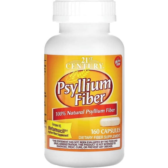 21st Century Psyllium Fiber 160 Caps