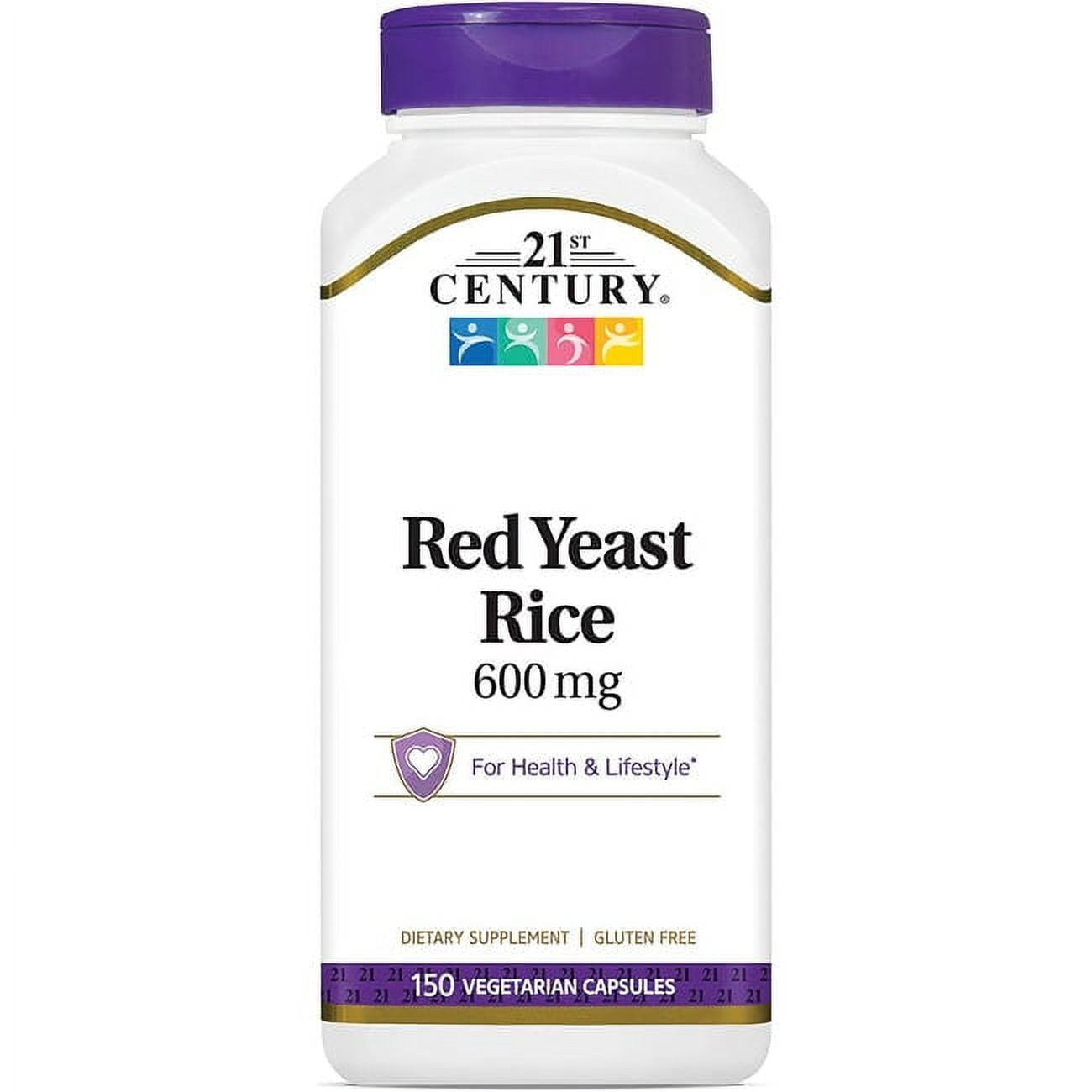 21st Century Red Yeast Rice 1200mg Capsules, 150 Ct