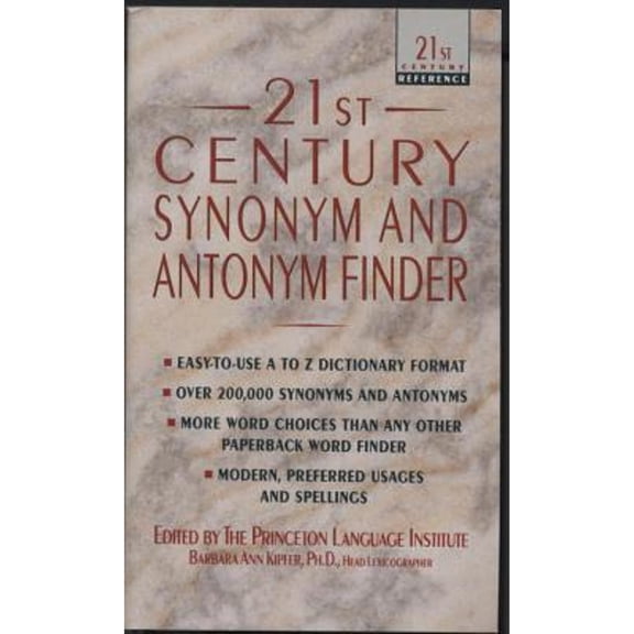 Pre-Owned 21st Century Synonym and Antonym Finder (Mass Market Paperback) 0440213231 9780440213239