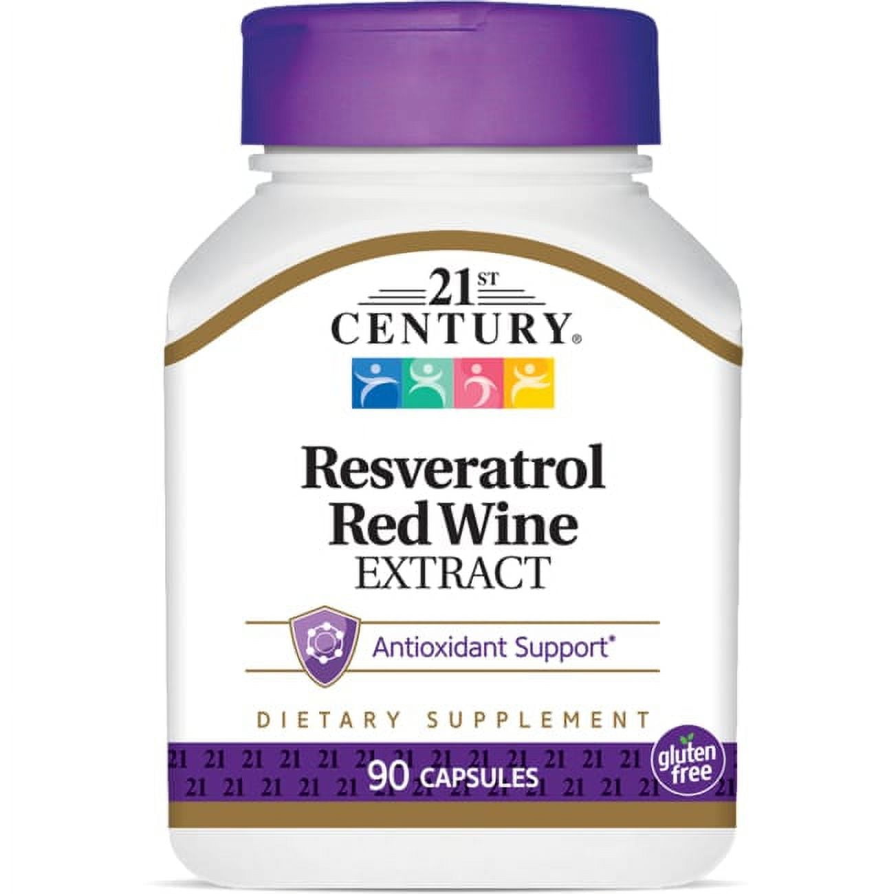 21st Century Resveratrol Red Wine Extract Capsules, 90 Count
