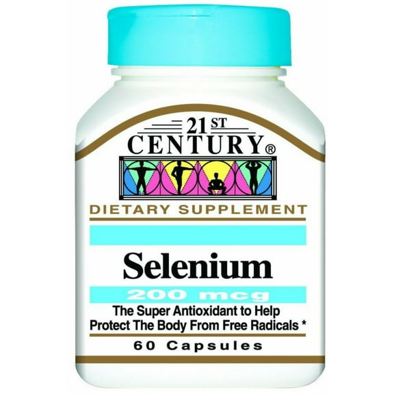 21st Century Selenium 200 mcg Capsules 60 Each