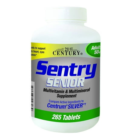 21st Century Sentry Senior Tablets, 265 Count