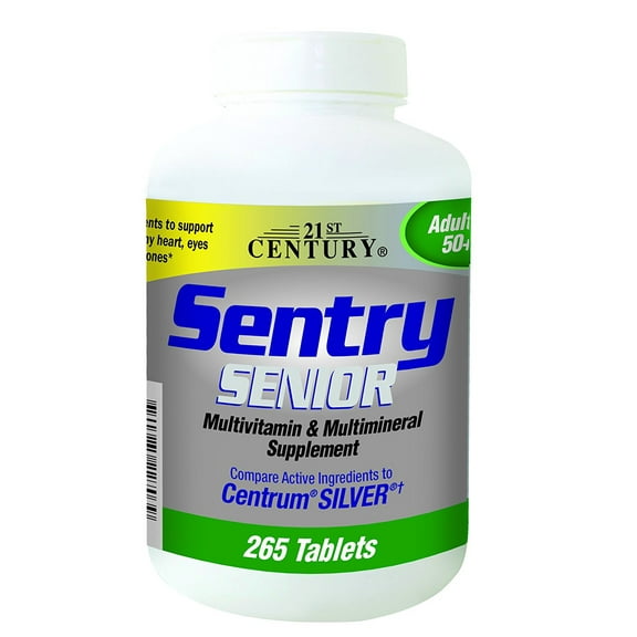 21st Century Sentry Senior Tablets, 265 Count