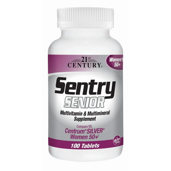 21st Century Sentry Senior, Multivitamin & Multimineral Supplement, Women 50+, 100 Tablets
