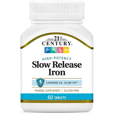 21st Century Slow Release Iron Tablets, 60 Count