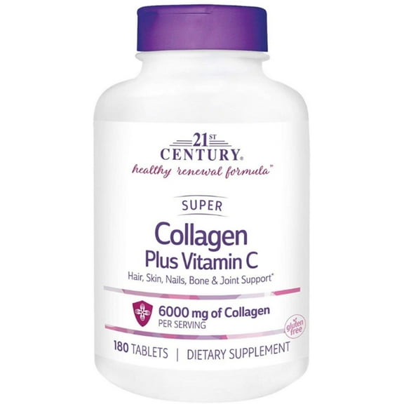 21st Century Super Collagen Plus Vitamin C Supplements 180 Each